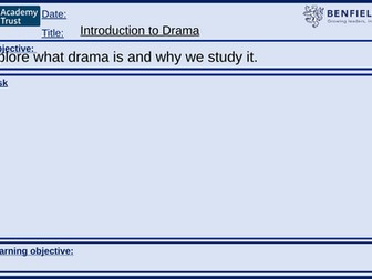 DRAMA - Devising (Homelessness)