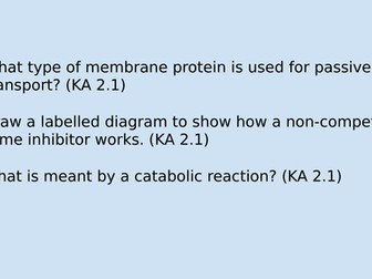 Higher Biology Unit 2 tasks