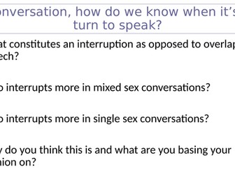 gender and conversation