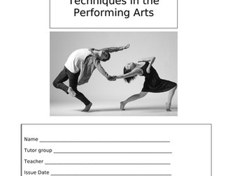 BTEC Level 2 Tech Award Dance Component 2 Portfolio