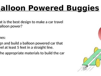 STEM Club/ STEM lessons Balloon Buggies