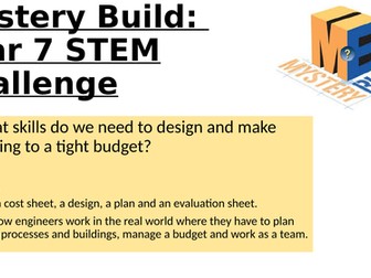 STEM Club/STEM lesson Mystery Build
