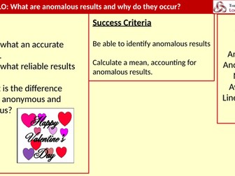 Anomalous Results Scientific Literacy