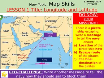 L1 Longitude and latitude (Map Skills)