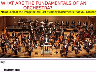 Year 7 Music - Orchestra - PPT Lessons Unit of Work