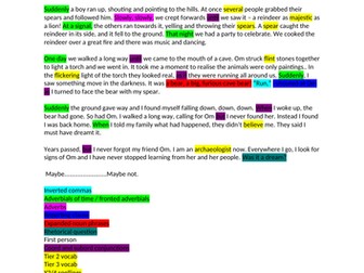 Stone Age boy text and features