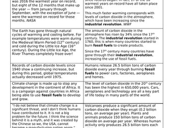 KS3 Geography Climate Change.L2. Is climate change real?
