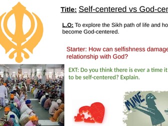 Self-centered vs God-centered in Sikhism