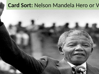 Card Sort: Nelson Mandela - Hero or Villain?