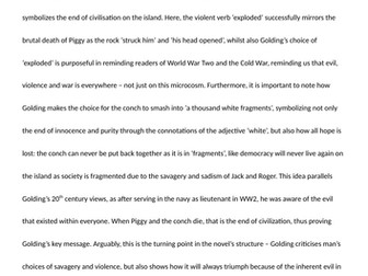 LOTF Model Response - Conch