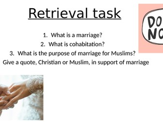RS AQA A Theme A Relationships and Families Divorce
