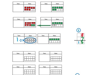 Addition with regrouping tool