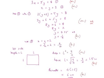 MODEL ANSWERS: TONBRIDGE SCHOOL Maths Scholarship Paper 1 (Year 8 for Year 9 entry) Q1-5