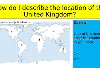 How do I describe the location of the United Kingdom?