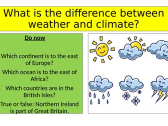 What is the difference between weather and climate?