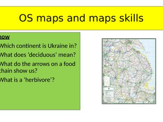 OS maps and maps skills