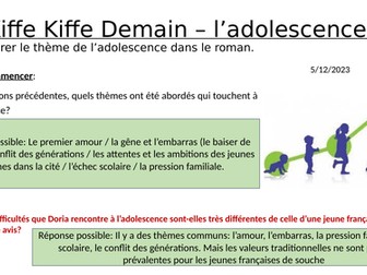 Kiffe Kiffe Demain - L'adolescence