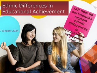 Ethnic Differences in Educational Achievement