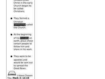 Year 4 Come and See Topic 4 Knowledge Note Set