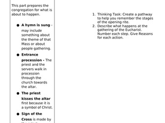 Year 4 Come and See Topic 5 Knowledge Note Set