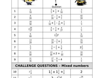 BIDMAS with Fractions