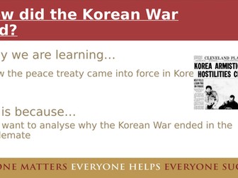8145 Conflict in Asia - How did the Korean War end?