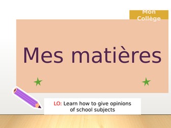 Studio 1 - Mes matieres