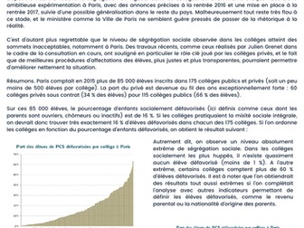 French A-level - reading comprehension