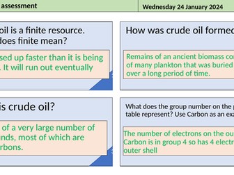 Topic 7 organic chemistry revision grid