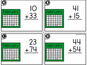 Leap Day Year 2024 2 Digit Addition without Regrouping