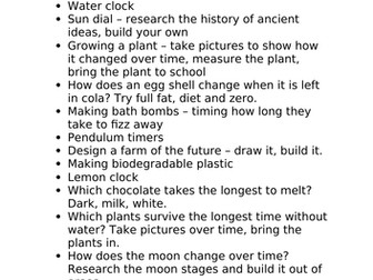 Science Week Plan Nursery & KS1 2024