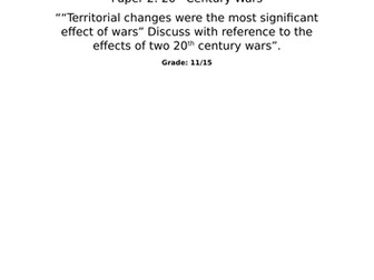 IB DP History Paper 2 Sample / 20th Century Wars / World War 1 & Chinese Civil War
