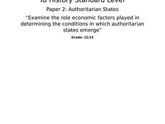 IB DP History Paper 2 Sample / Authoritarian States / Adolf Hitler & Mao Zedong