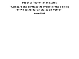 IB DP History Paper 2 Sample / Authoritarian States / Adolf Hitler & Mao Zedong