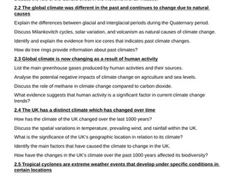 GCSE Revision Questions - Weather Hazards (Edexcel A)