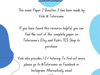 Paper 2 Question 3 Model Question and Answer