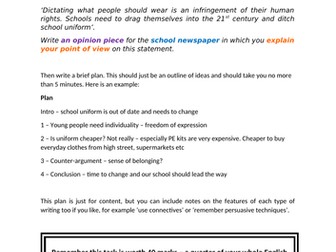 Planning Transactional Writing