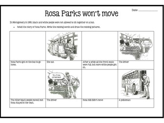 Rosa Parks Story board
