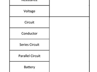 KS3 electricity 3 tarsia
