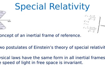 Turing Points - Special Relativity - A Level/ High School / IB