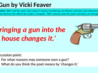 The Gun by Vicki Feaver A Level lesson