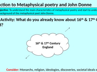 Introduction to Metaphysical poetry and John Donne