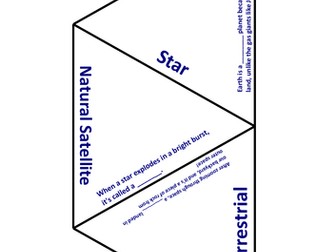 KS3 Night sky keywords puzzle