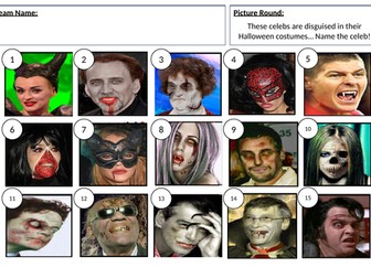 Halloween Picture Quiz - answers in description