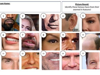 Celebrity Faces Picture Quiz - answers in description