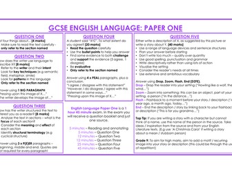 AQA GCSE English Language Mega Sheets