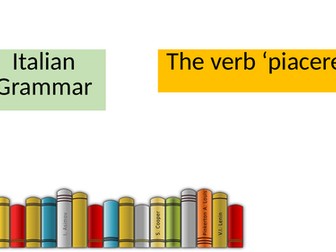Italian - The verb piacere