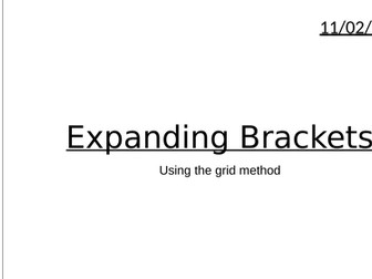 Expanding Brackets (Grid Method)