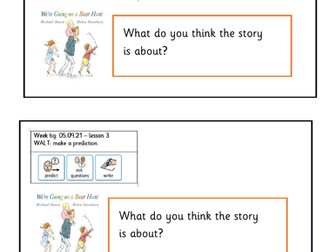 Prediction Lesson We are going on a bear hunt.