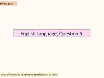 AQA English Language Q5 practice